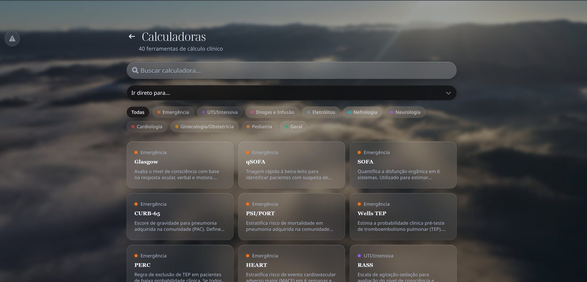 40 calculadoras clínicas